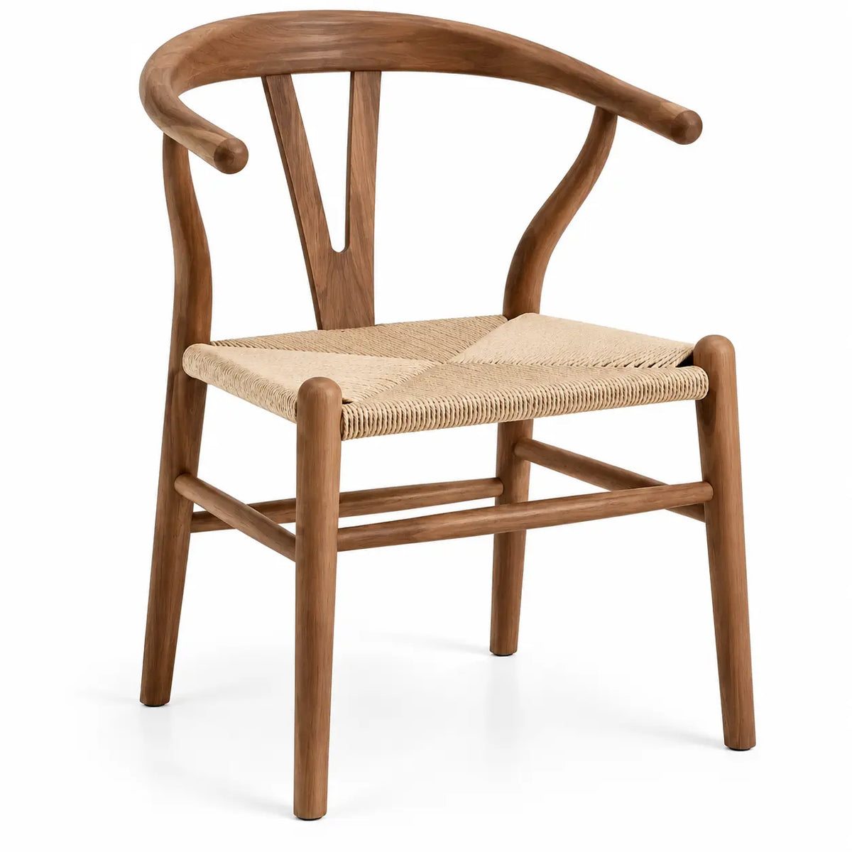 Silla con respaldo con respaldo abierto, marrón